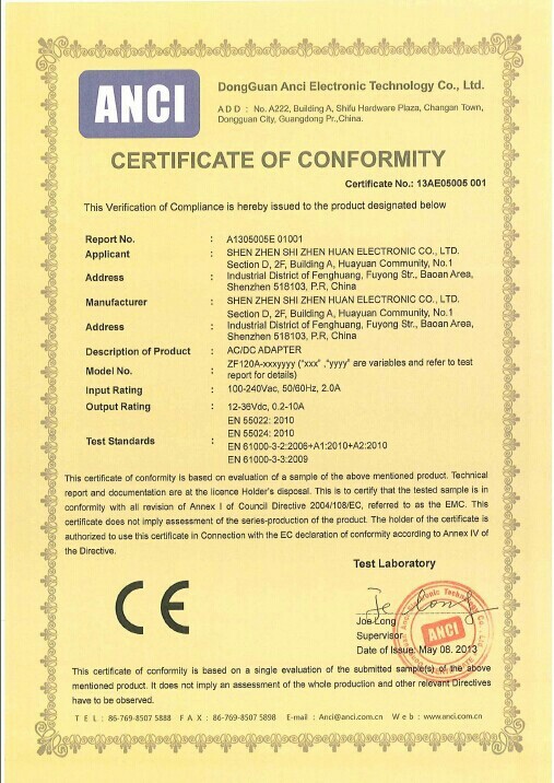 CE certificate